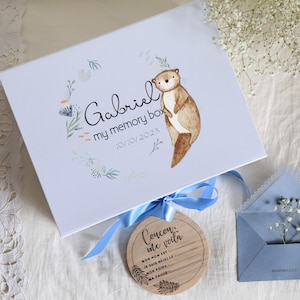 Personalized Baby Memory Box, Custom Baby Keepsake Box, Newborn Baby Gift, Baby Shower Gift, New Mom Gift, New Baby Gift, BP06