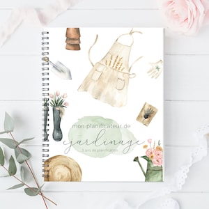 Journal de jardinage, Planificateur de jardinage, Jardinage, Planificateur de potager, papeterie, planificateur, agenda, Jardin potager
