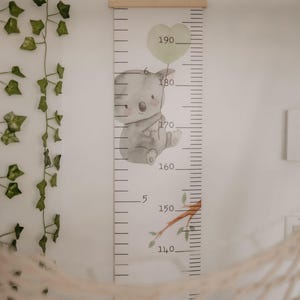Messlatte für Messlatte, Messlatte für Kinder, Kinder Schlafzimmer Dekor, Geschenk für Mama, Geschenk für Kinder, Baby Koala Kinderzimmer Dekor