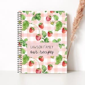 Family Recipes Book, Kitchen Recipe Journal, Journal Recipe, Family Recipes, wedding, housewarming gift, Mommy Gift, Family cookbook, CU63A