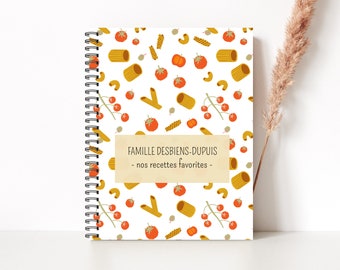 Livre de recettes personnalisé, Livre de recette familial, recettes de famille, souvenirs de famille, livre de cuisine familial, C49F