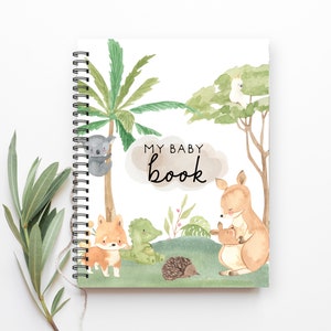 Baby Book, Baby Shower Gift, Memory Book, New Baby Gift, Baby Keepsake, Baby Boy Gift, Baby Memories, Baby Album, Pregnancy Journal, BB58
