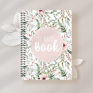 Baby book, Baby Girl Journal, Pregnancy Book, Baby Girl Album, New Baby Gift, Baby Shower, Baby Girl Gift, Baby Girl Memory Book,  M23