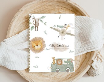 Baby book, Baby Journal, Pregnancy Planner, Pregnancy Journal, New Mom gift, Baby Shower, Shower Gift, Pregnancy Gift, Jungle Nursery, C91A