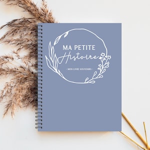Livre de bébé, Cadeau de Naissance Bébé, Album bébé garçon, Décor Chambre de Bébé Unisexe, Cadeau de Shower Bébé, Décor Scandinave, M222F
