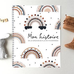 Livre De Bebe Arc En Ciel Journal De Bebe Fille Livre De Etsy
