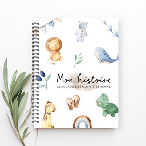 Livre de Bébé, Journal de bébé Unisexe, Bébé Garçon, Livre de Naissance, Album de naissance, Journal de Grossesse, Journal de Grossesse, C46