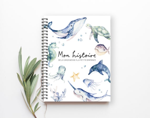 Mon Livre De Bébé, Mon Journal De Bébé, Journal De Grossesse, Livre De  Grossesse, Décor Nautique Bébé, Bébé Garçon, Cadeau Future Maman, C26 