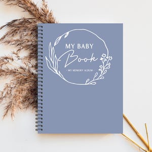 Baby book, Baby Album, Baby Journal, Baby Pregnancy Journal, Baby Memory Book, Baby Shower Gift, New Baby Gift, Custom Baby gift, M222A