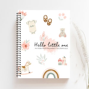 Baby Books, Baby Book, Baby Girl, Pregnancy Journal, Baby Girl Album, Baby Girl Nursery, Baby Milestones, Baby Shower Gift, New Mom, C34A