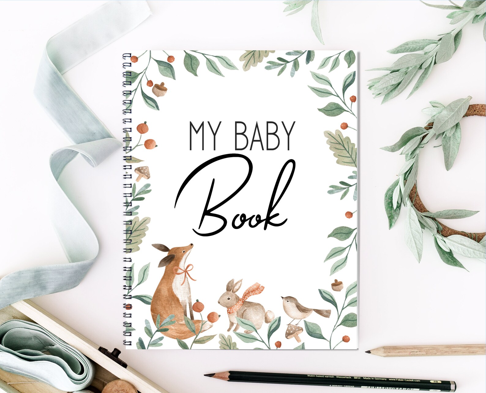 Baby Book New Baby Gift Baby Boy Gift Modern Baby Book Etsy