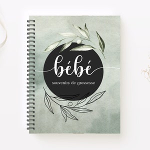 Journal de Grossesse、Album de Grossesse、Livre de Grossesse、Cadeau Future Maman、Cadeau de Naissance、Livre de Bébé、アルバム ベベ、MG4F