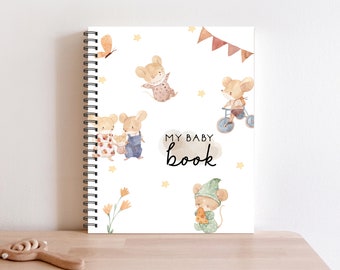 Baby Book, Baby Journal, Baby Shower, Baby Album, Pregnancy Gift, Baby Gift, Mother Gift, Pregnancy Gift,  Baby Boy, BB73