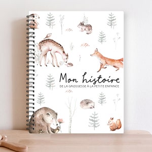 Livre de Bébé, Journal de bébé Unisexe, Décor Bébé, Livre de Naissance, Livre Petite Enfance, Journal de Grossesse, Cadeau Maman, C7