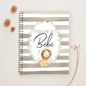 Album Bébé, Livre de Bébé, Livre Bébé Garçon, Cadeau Shower, Cadeau Future Maman, Papeterie Bébé, Journal de Grossesse, Journal de Bébé, BF9