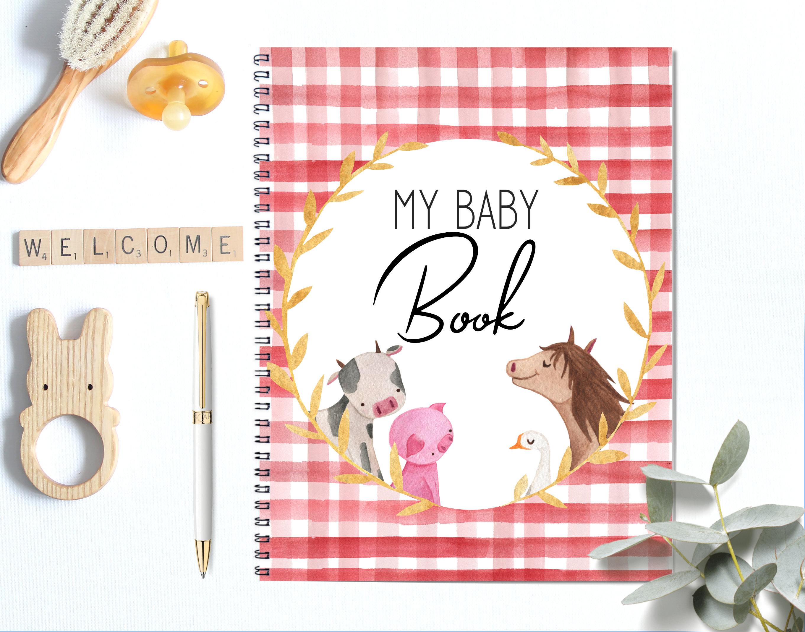 Baby Book New Baby Gift Baby Boy Gift Modern Baby Book Etsy
