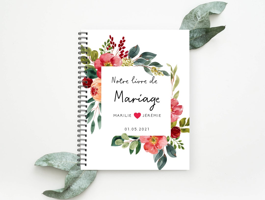 Page De Garde Mariage Planificateur de mariage, Journal de Mariage, Mariage, Agenda, Cadeau