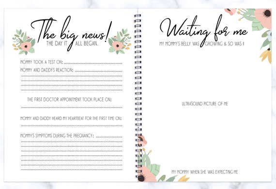 Baby Journal Baby Girl Book My Baby Book Baby Milestones Book Baby Shower Gift Unique Baby Gift Newborn Baby Baby Girl Shower Bb13 - 
