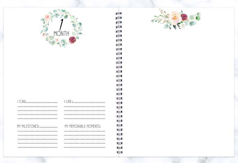 Baby Book Baby Journal Baby Gift Baby Girl Album Memory Etsy