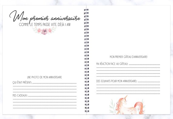 Album De Bebe Fille Livre De Bebe Livre Bebe Fille Cadeau Etsy