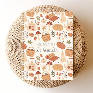 Libro de recetas personalizadas, Libro de recetas familiar, recetas de familia, recuerdos de familia, libro de cocina familiar, CU59F