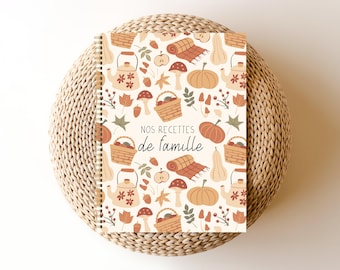 Livre de recettes personnalisé, Livre de recette familial, recettes de famille, souvenirs de famille, livre de cuisine familial, CU59F