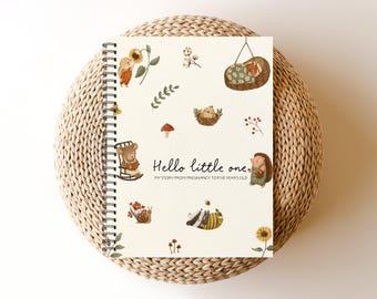 Baby book, Baby Journal, Pregnancy Planner, Pregnancy Journal, New Mom gift, Baby Shower, Shower Gift, Pregnancy Gift, Jungle Nursery, C77A