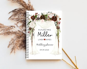 Wedding Planner Book, Engagement Gift, Wedding Scrapbook, Gift for Brides, Wedding Checklist Book, Wedding Organizer, Bridal Book, LW16