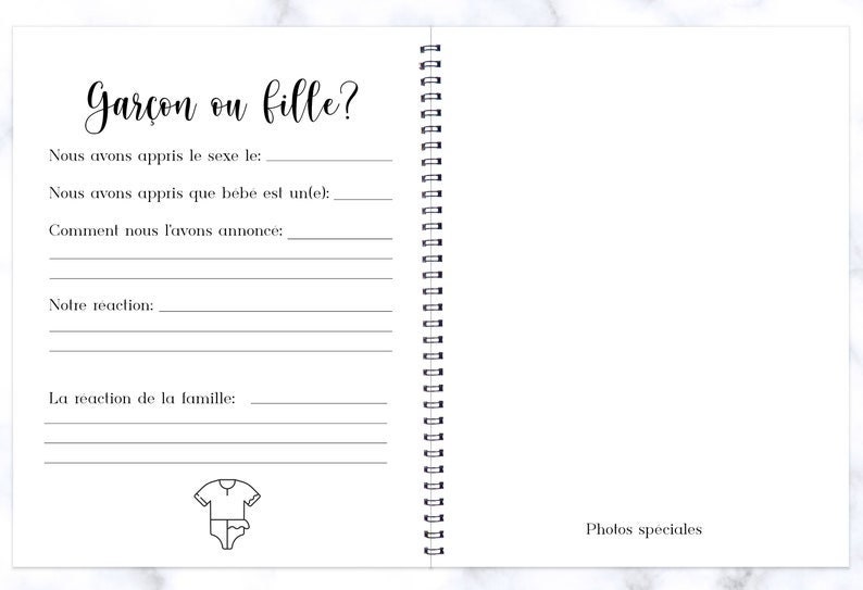 Janazur Journal De Grossesse à Remplir - Kit Empreintes Bébé + Cartes à Gratter Annonce - Cadeau Future Maman