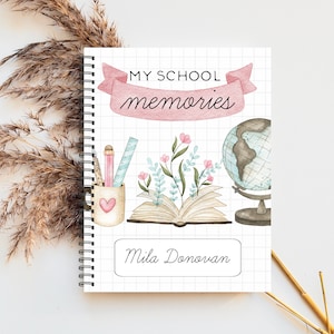 School Memories Journal, School Book, My school memories, School days, School Scrapbook, School Album, School Album & Journal, EC2A