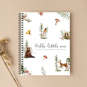 Baby book, Baby Journal, Pregnancy Planner, Pregnancy Journal, New Mom gift, Baby Shower, Shower Gift, Pregnancy Gift, Jungle Nursery, C78A