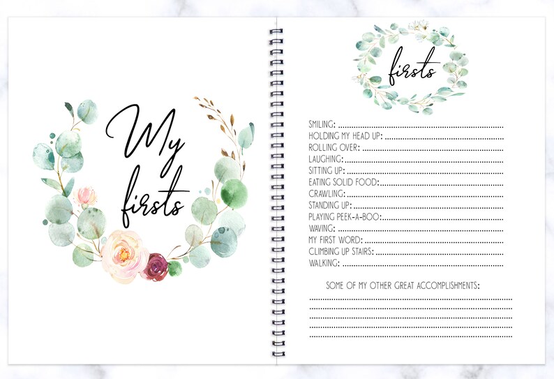 Baby Book Baby Journal Baby Gift Baby Girl Album Memory Etsy