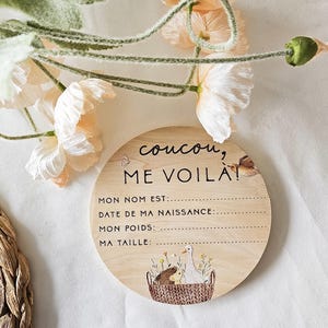 Pastille de naissance, Annonce de naissance, cadeau pour bébé, future maman, baby wood disks, bébé garçon, cadeau de shower, grossesse