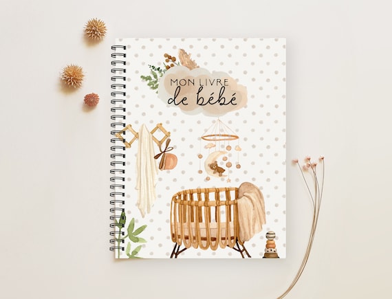 Livre De Bébé Boho, Journal De Bébé, Album De Bébé, Cadeau Future