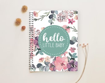 Baby book, Baby Girl Journal, Pregnancy Book, Baby Girl Album, New Baby Gift, Baby Shower, Baby Girl Gift, Baby Girl Memory Book,  M101a