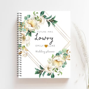 Wedding Planner, Bridal Shower, Wedding Planner Book, Future Mrs Book, Engagement Gift, Bridal Shower Gift, Wedding Planning Notebook, LW25