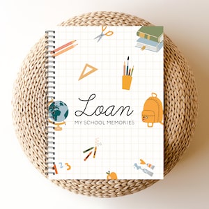 School Memories Journal, School Book, My school memories, School days, School Scrapbook, School Album, School Album & Journal, EC9A