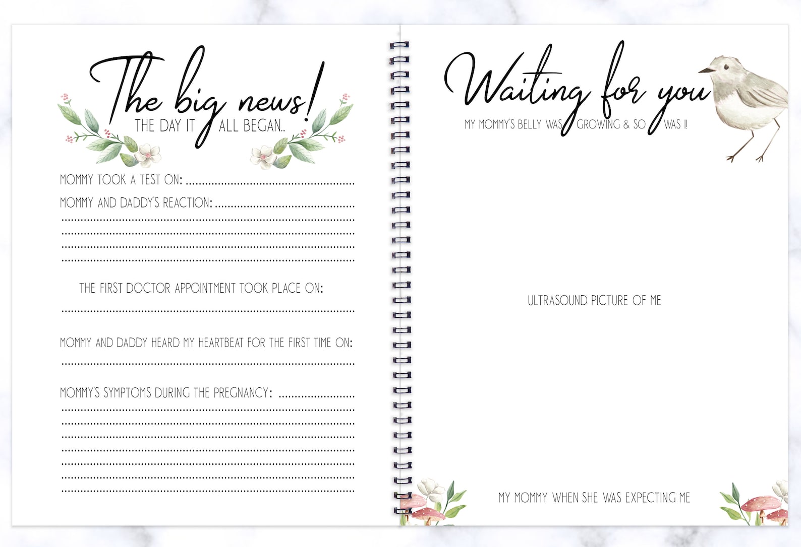 Baby Girl Book Baby Girl Shower Gift New Baby Gift Memory Etsy