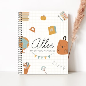 School Memories Journal, School Book, My school memories, School days, School Scrapbook, School Album, School Album & Journal, EC10A