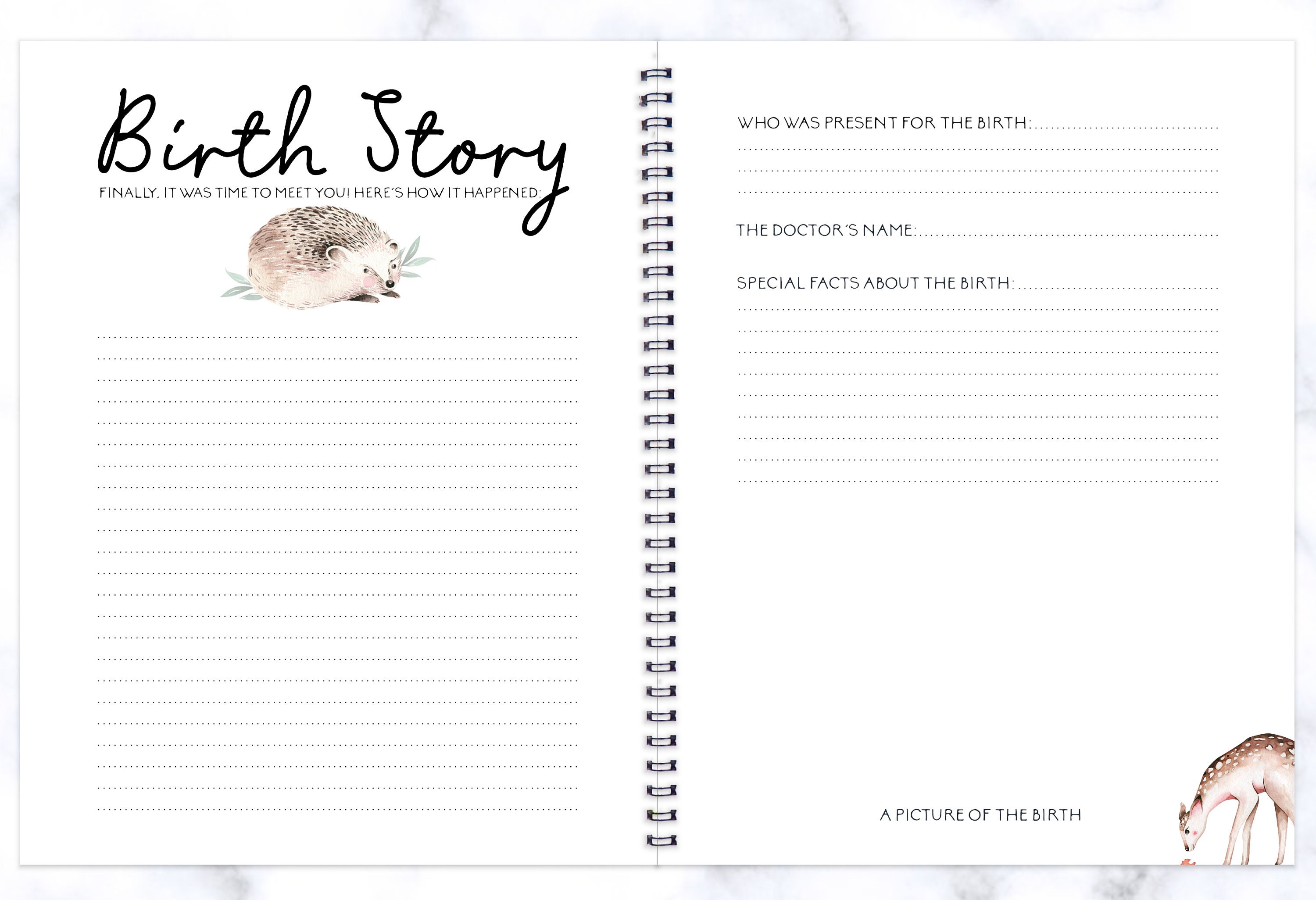 Baby book Baby Album Baby Journal Baby Planner Pregnancy Etsy