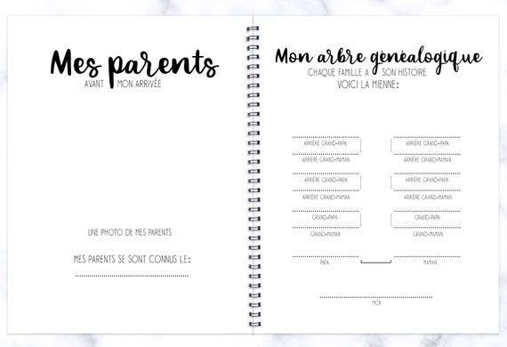 Livre De Bebe Cadeau De Naissance Bebe Album Bebe Garcon Etsy