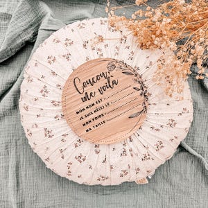 Pastille de naissance, Annonce de naissance, cadeau pour bébé, future maman, baby wood disks, bébé garçon, cadeau de shower, grossesse