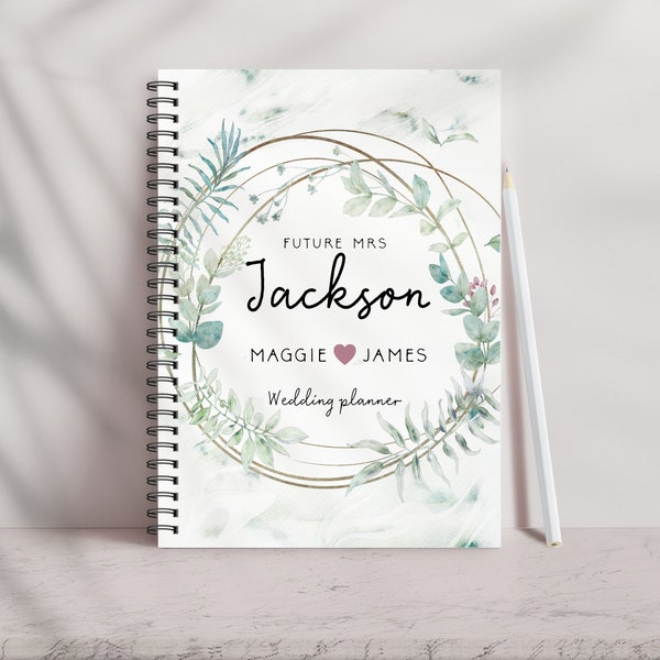 Wedding Planner, Bridal Shower, Wedding Planner Book, Future Mrs Book, Engagement Gift, Bridal Shower Gift, Wedding Planning Notebook, LW31