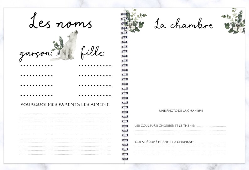 Livre De Bebe Journal De Bebe Papeterie Livre De Naissance Etsy