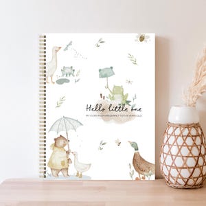Baby Book, Baby Book, Baby Shower Gift, Baby Boy, Baby Girl, Pregnancy Gift, New Mom Gift, Baby Milestone, Farm Nursery, Baby Nursery, C90A