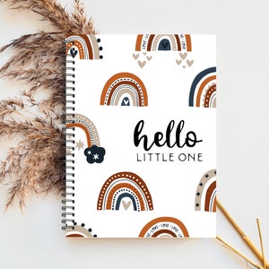 Baby book, Baby Boy Journal, Baby Shower, Pregnancy Gift, Rainbow Baby Book, Baby Album, Baby Journal, Baby Nursery, Baby Boy,  M169