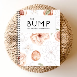 Pregnancy Journal, Pregnancy Planner, Pregnancy Diary, Baby Bump Book, Pregnancy Gift, Pregnancy Book, Pregnancy Album, Baby Gift, MG105A