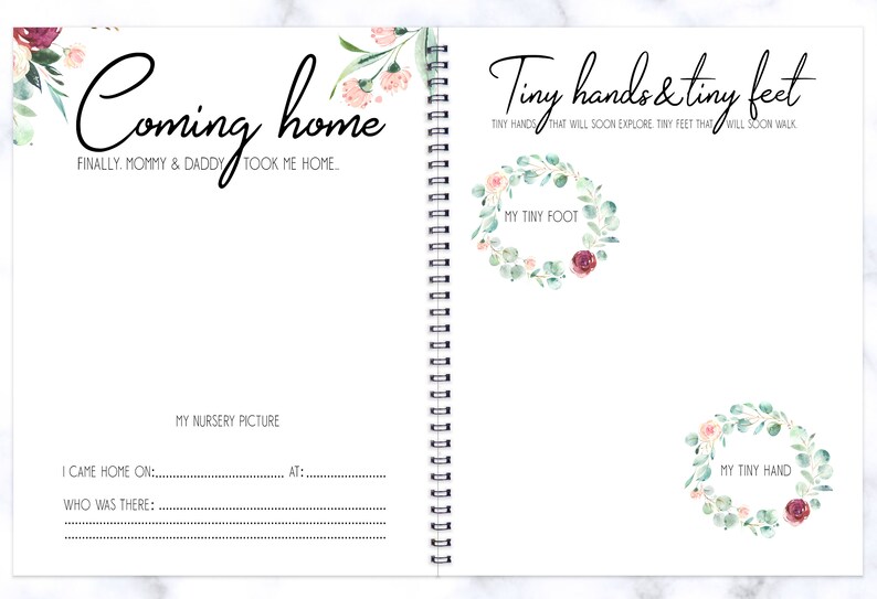 Baby Book Baby Journal Baby Gift Baby Girl Album Memory Etsy