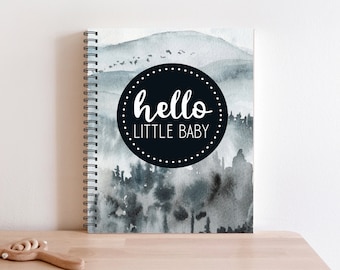Baby Boy Journal, Baby Boy book, Baby Boy Album, Baby Pregnancy Book, Baby Decor, Baby Boy, Baby Memory Book, Nursery Baby Boy Art, M98