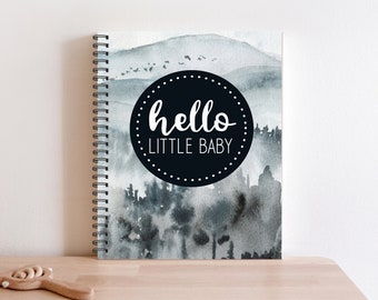 Baby Boy Journal, Baby Boy book, Baby Boy Album, Baby Pregnancy Book, Baby Decor, Baby Boy, Baby Memory Book, Nursery Baby Boy Art, M98